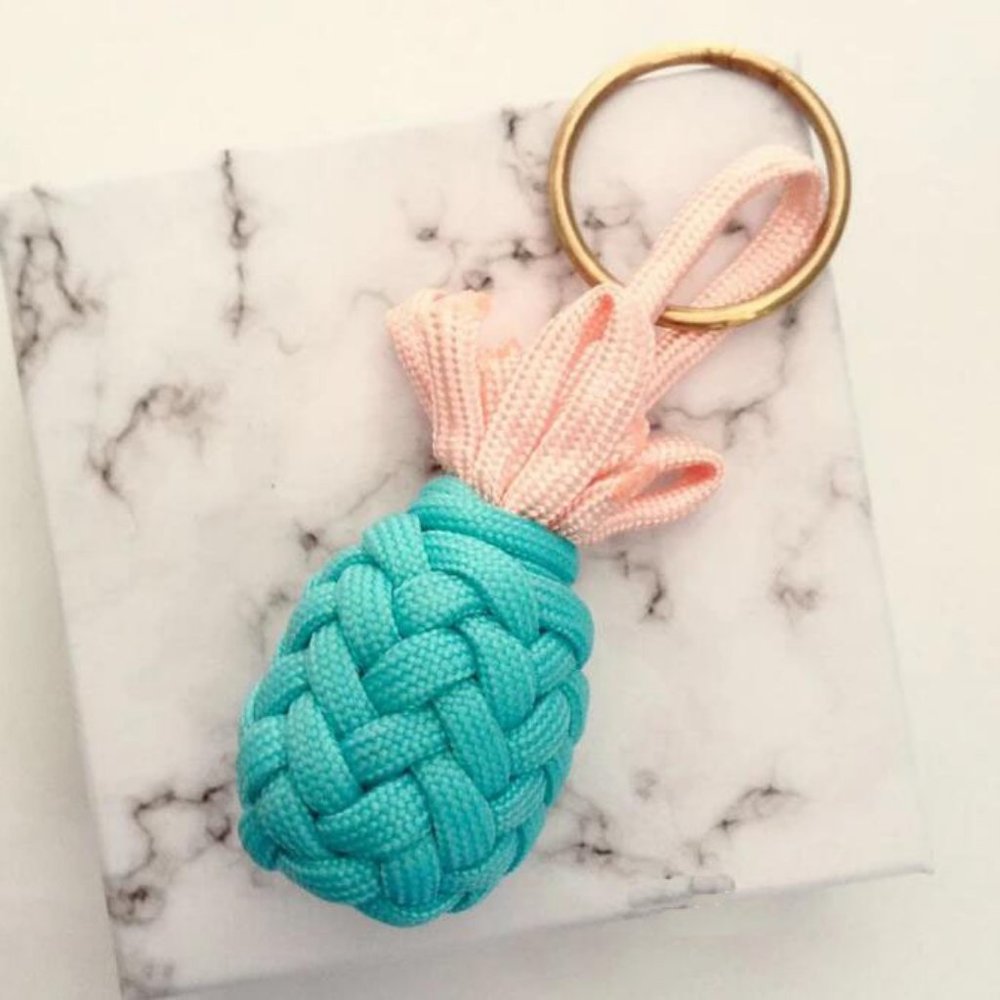 4 Pack Pineapple Keychains